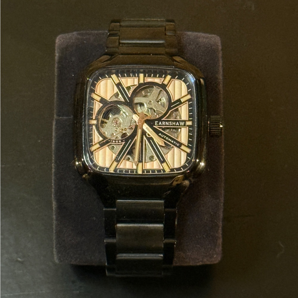 Jet Black Thomas Earnshaw Watch